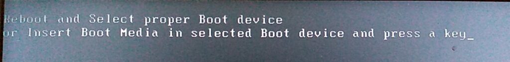 Reboot and Select proper Boot device or Insert Boot Media in selected Boot device and press a key